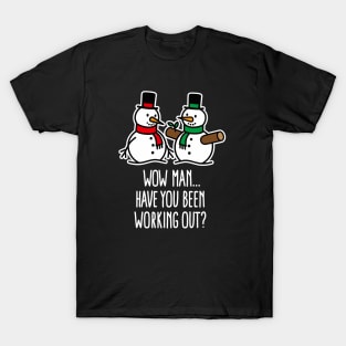 Funny Christmas funny Gym bodybuilding work out T-Shirt